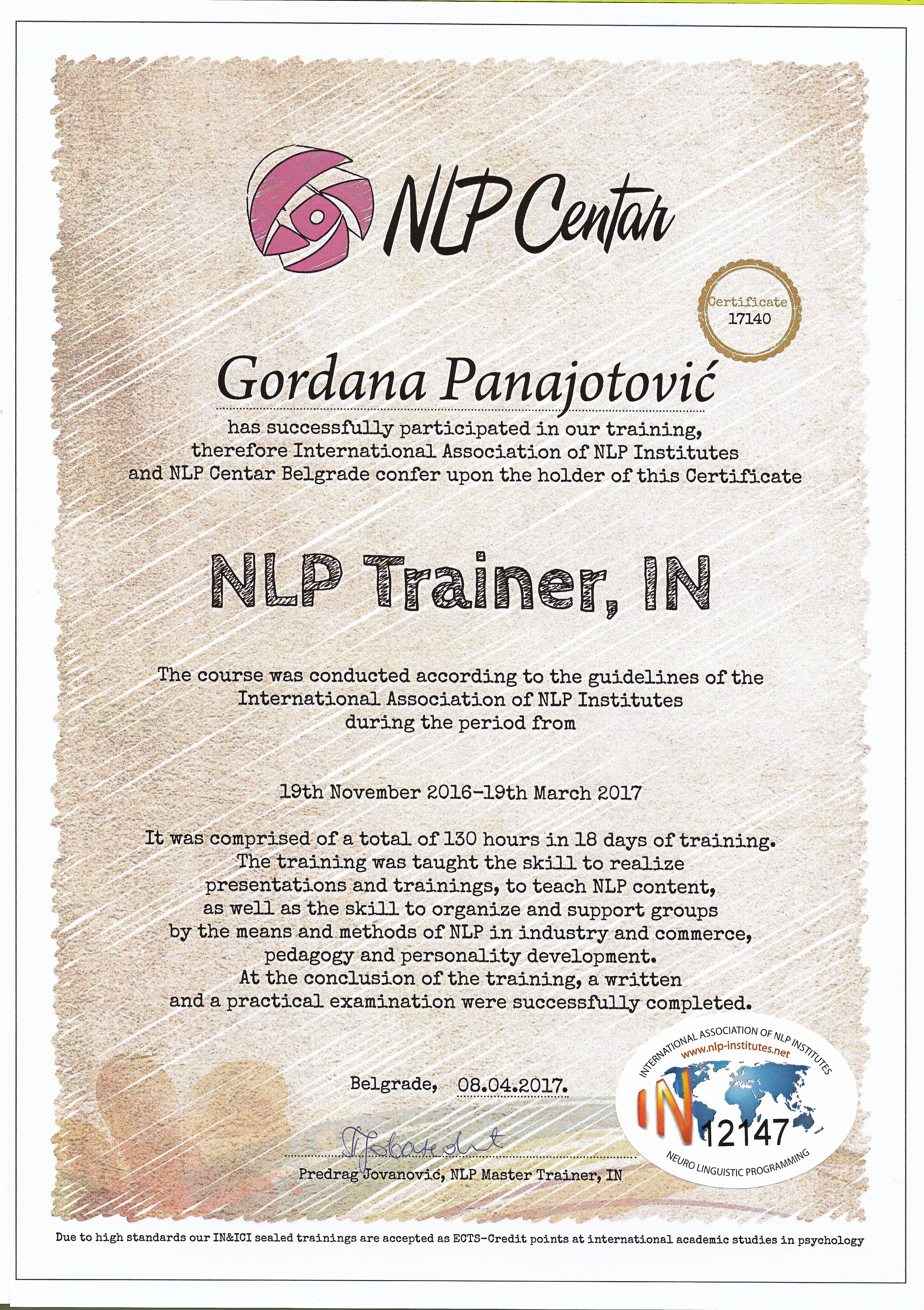 NLP Trainer